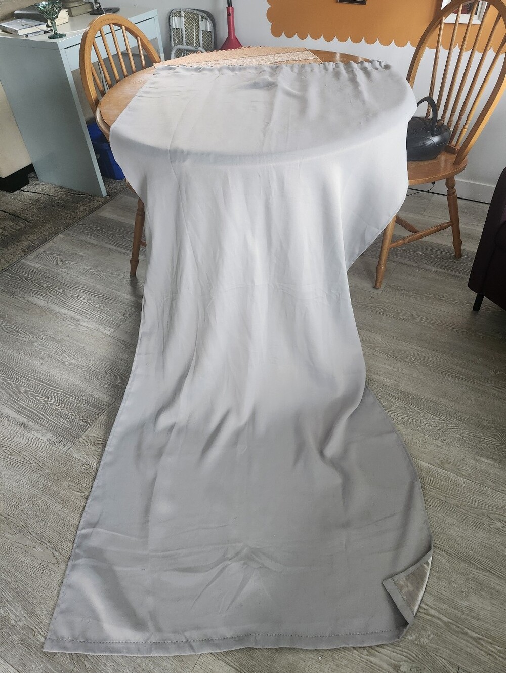 Light Gray Blackout Curtains - Two Panels - Standard Home Decor